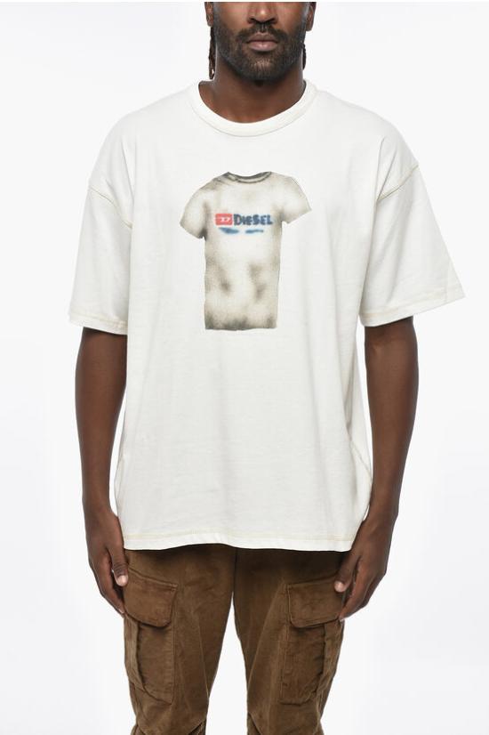  디젤 반팔 티셔츠 A12914 0AKAK 141 White