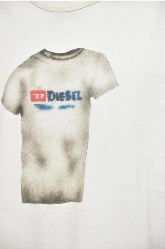  디젤 반팔 티셔츠 A12914 0AKAK 141 White - DIESEL