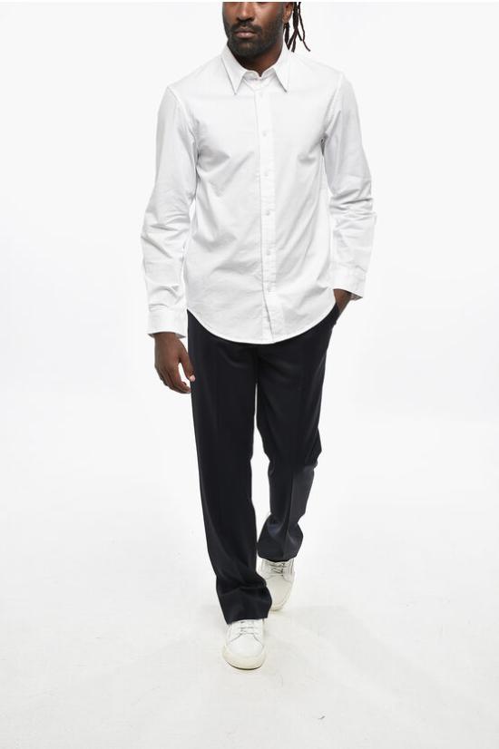  디젤 긴팔 셔츠 A14652 RKIAW 100 White - DIESEL