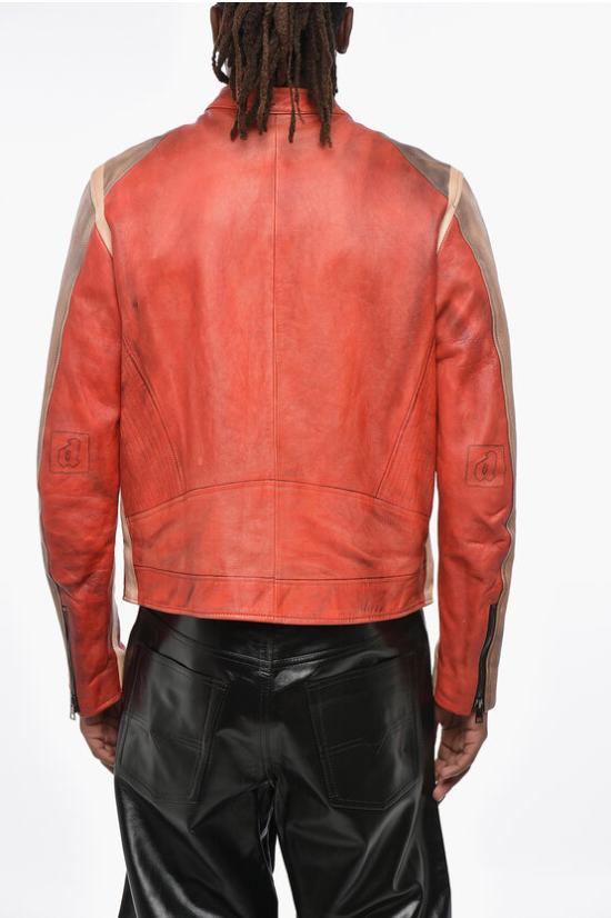  디젤 가죽 자켓 A14493 0LIBN 42A Red - DIESEL