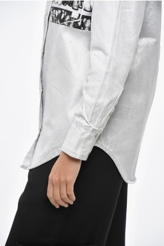  캘빈클라인 데님 셔츠 J20J211248 911 White - CALVIN KLEIN