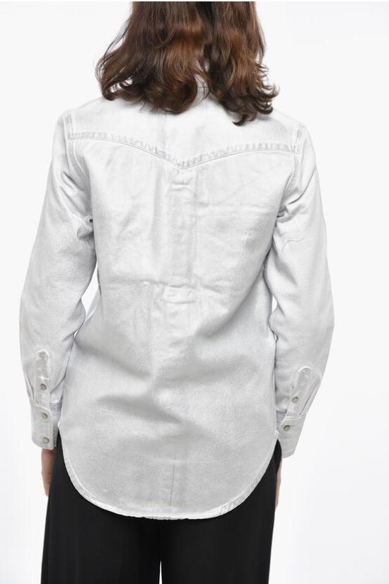  캘빈클라인 데님 셔츠 J20J211248 911 White - CALVIN KLEIN