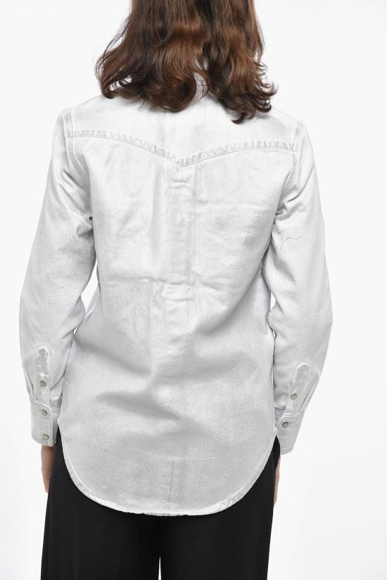  캘빈클라인 데님 셔츠 J20J211248 911 Bianco Argento - CALVIN KLEIN