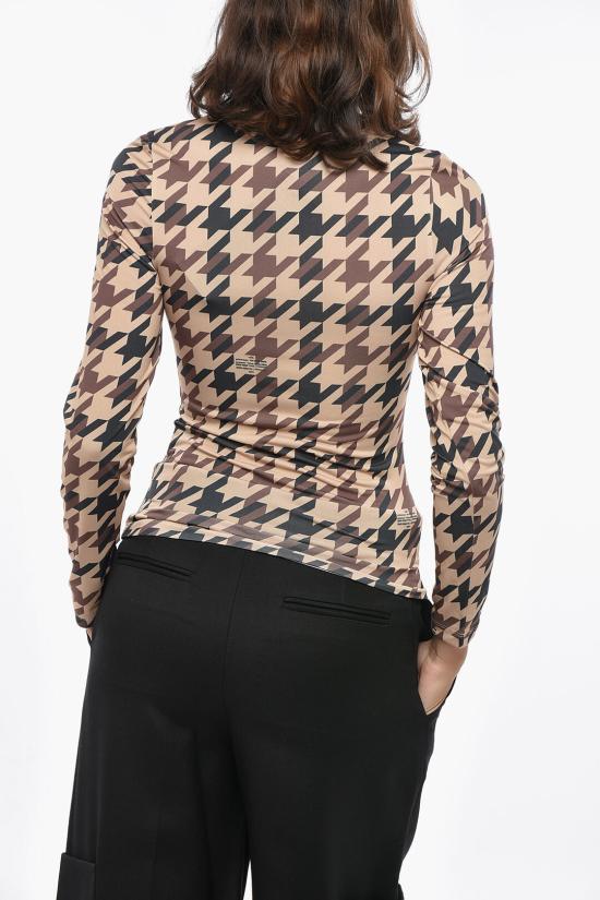  록 긴팔 티셔츠 R0CA179 JP 56 Brown - ROKH