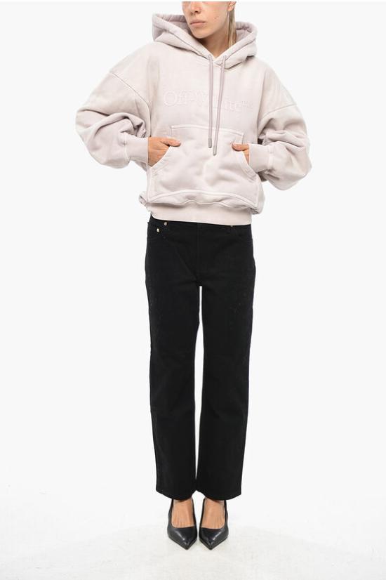  오프화이트 후드 티셔츠 OWBB061S24FLE0023636 2 Pink - OFF WHITE