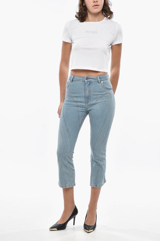  뮈글러 데님 팬츠 24P6PA0426247 B2905 Light blue - MUGLER