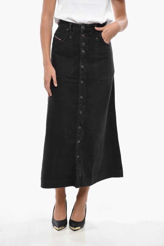  디젤 데님 스커트 A04923 09B88 02 Black