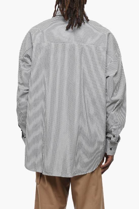  디젤 긴팔 셔츠 A10683 0DNAN 9XX Black White - DIESEL