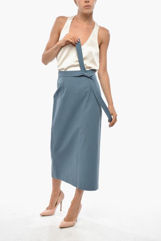  슈퍼 블론드 롱 스커트 SKIRTT AZZURROS Light blue - SUPER BLOND