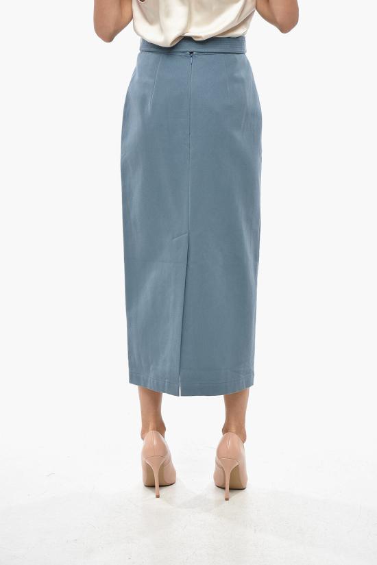  슈퍼 블론드 롱 스커트 SKIRTT AZZURROS Light blue - SUPER BLOND