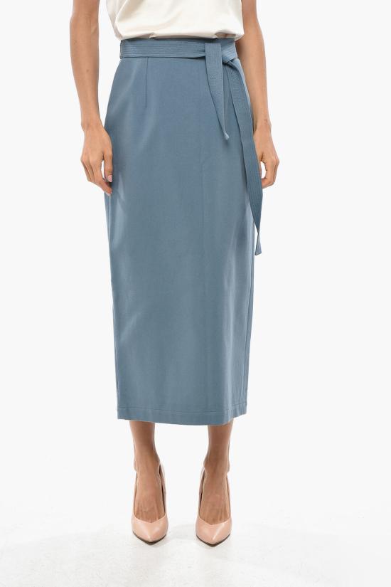  슈퍼 블론드 롱 스커트 SKIRTT AZZURROS Light blue