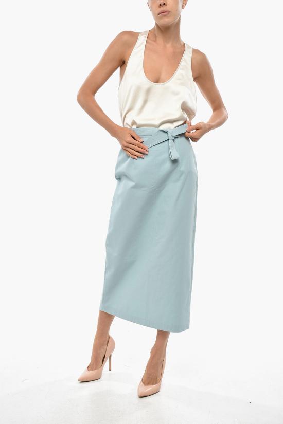  슈퍼 블론드 롱 스커트 SKIRTT AZZURROC Light blue - SUPER BLOND