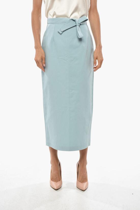  슈퍼 블론드 롱 스커트 SKIRTT AZZURROC Light blue