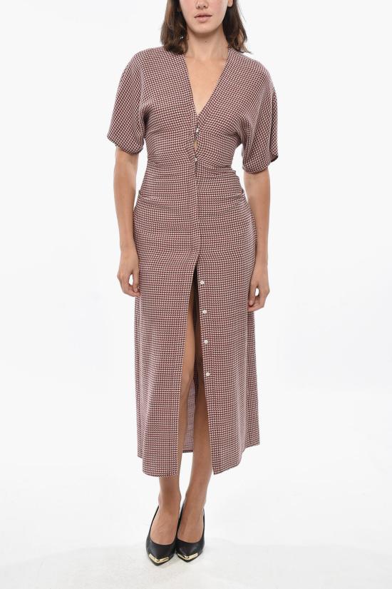  슈퍼 블론드 롱 원피스 DRESSC BORDEAUX Red