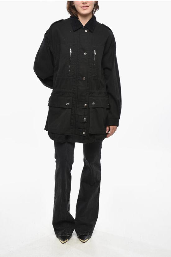  이자벨마랑 데님 자켓 VE0358FB B3G02E 30MI Black - ISABEL MARANT