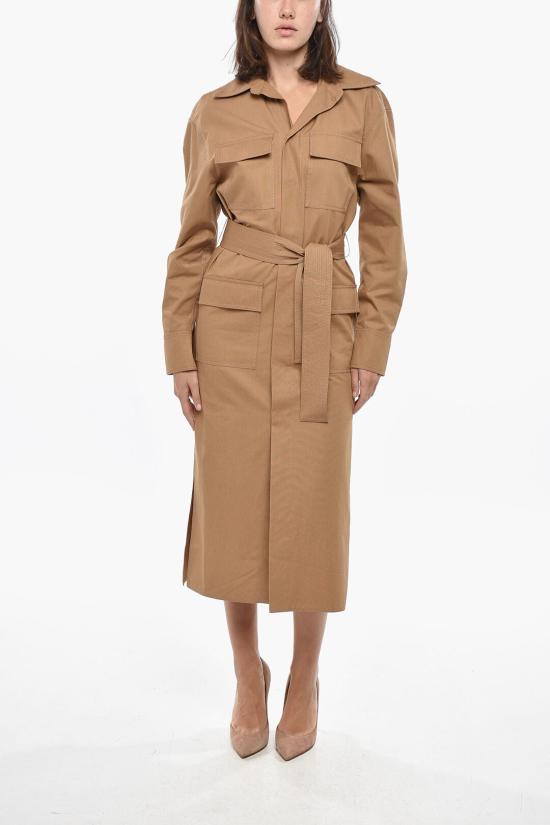  슈퍼 블론드 롱 원피스 ABITOS BISCOTTO Brown