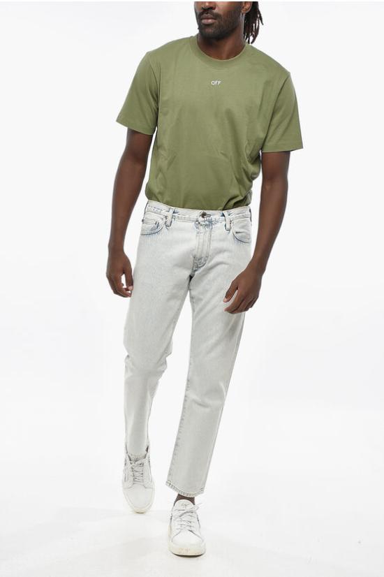  오프화이트 데님 팬츠 OMYA148C99DEN0054001 Light blue - OFF WHITE