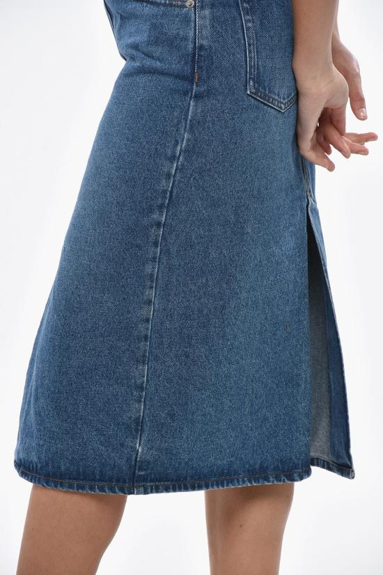  아미 롱 스커트 FSK235 DE0031 480 Blue - AMI