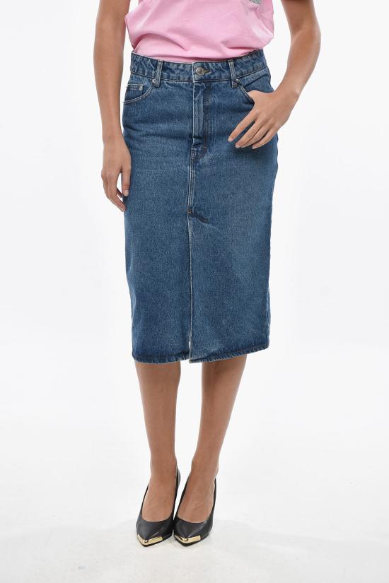  아미 롱 스커트 FSK235 DE0031 480 Blue