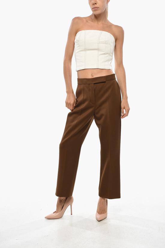  토리버치 스트레이트 팬츠 140151 200 Brown - TORY BURCH