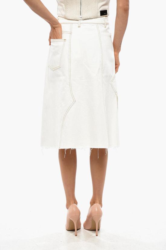  토리버치 데님 스커트 158016 106 White - TORY BURCH