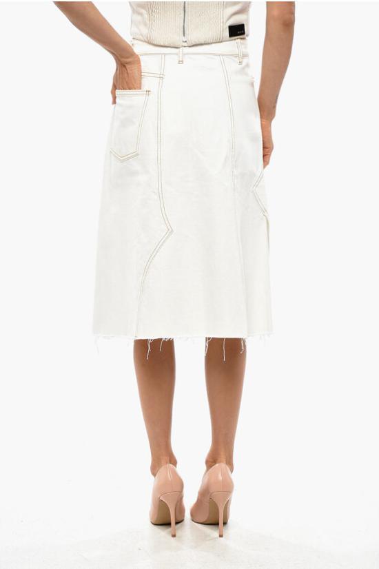  토리버치 데님 스커트 158016 106 White - TORY BURCH