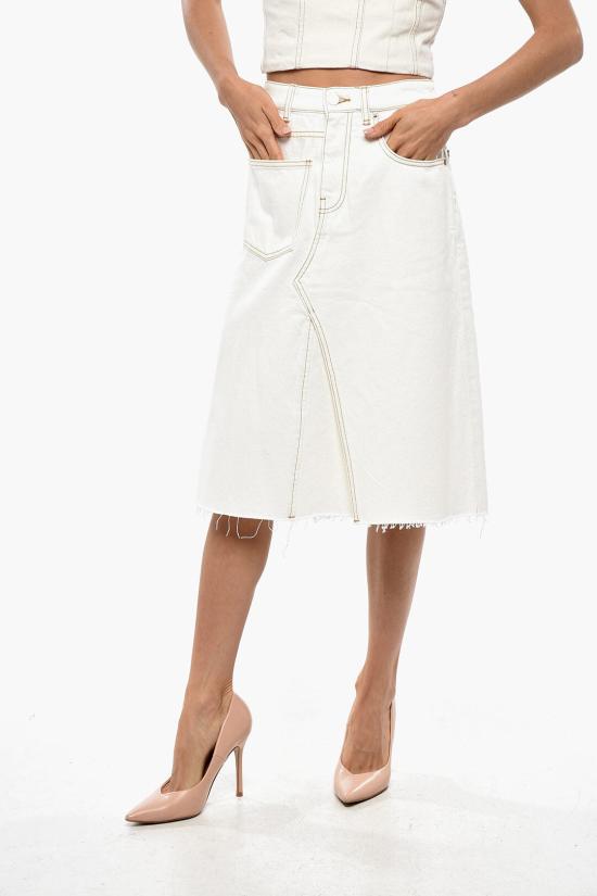  토리버치 데님 스커트 158016 106 White