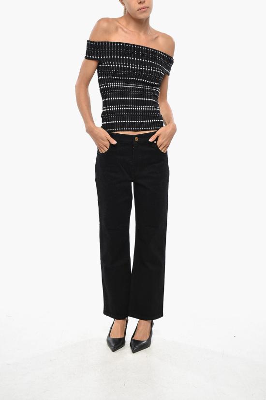  알렉산더 맥퀸 반팔 티셔츠 758551Q1A6P1104 Black White - ALEXANDER MCQUEEN