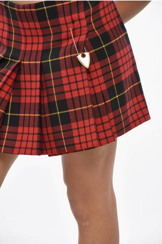  알렉산더 맥퀸 숏 스커트 808146QJAEJ6120 Red - ALEXANDER MCQUEEN