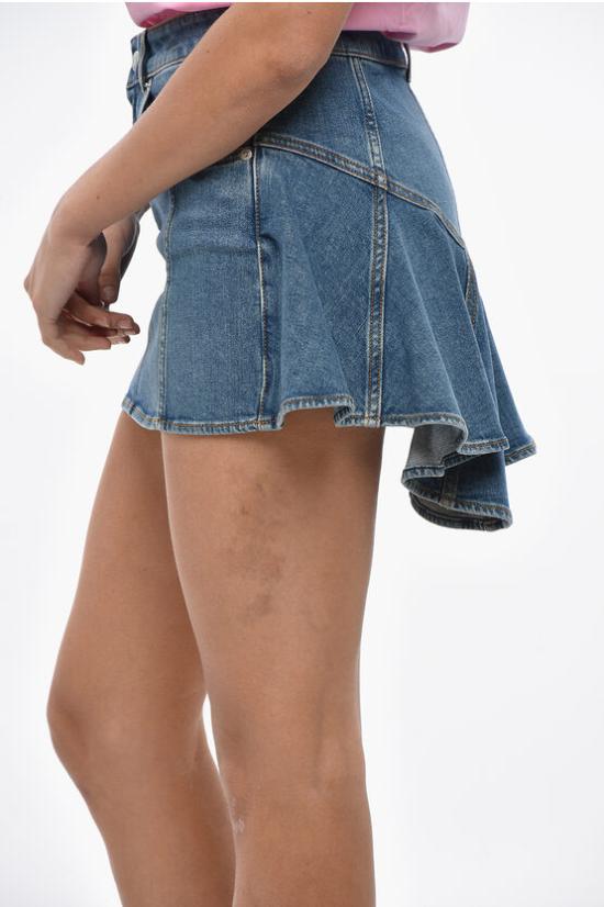  알렉산더 맥퀸 데님 스커트 754745QMACH4164 Light blue - ALEXANDER MCQUEEN