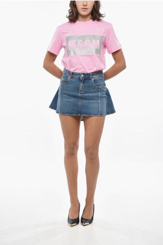  알렉산더 맥퀸 데님 스커트 754745QMACH4164 Light blue - ALEXANDER MCQUEEN