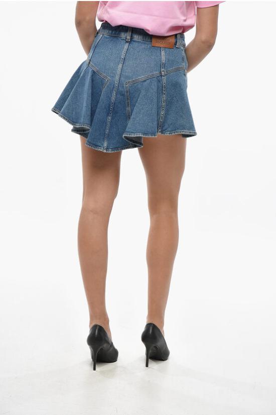  알렉산더 맥퀸 데님 스커트 754745QMACH4164 Light blue - ALEXANDER MCQUEEN