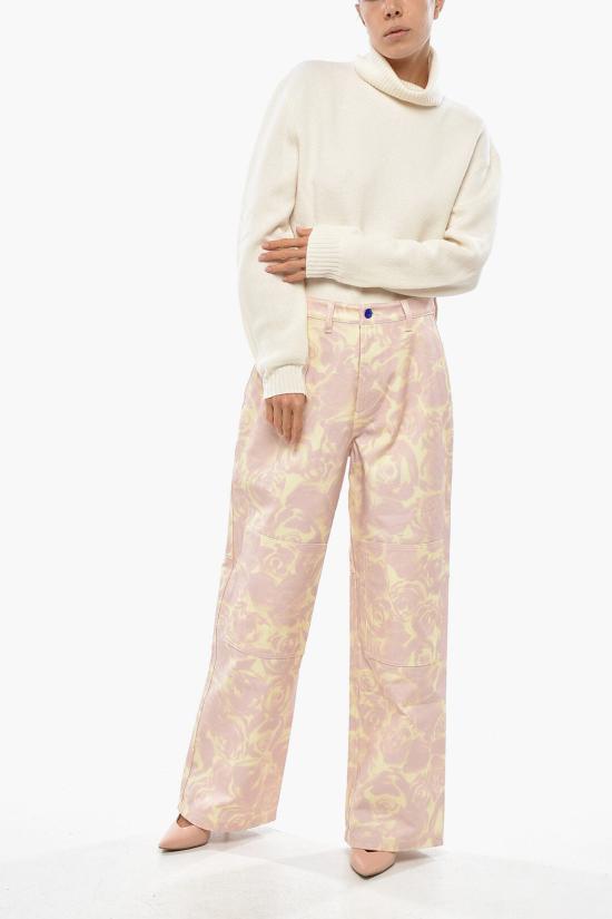  버버리 스트레이트 팬츠 8083596 B8789 Pink - BURBERRY