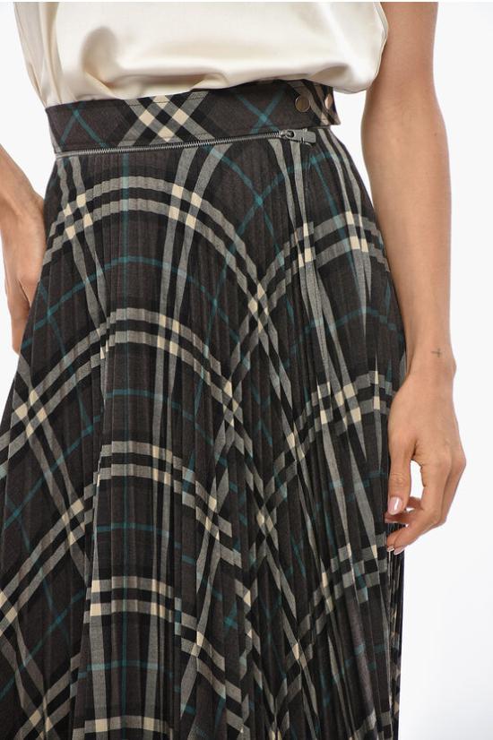  버버리 스퀘어 스커트 8093010 C1213 Brown - BURBERRY