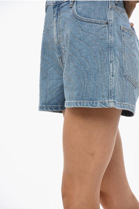  로테이트 데님 숏팬츠 1126391468 1468 Light blue - ROTATE