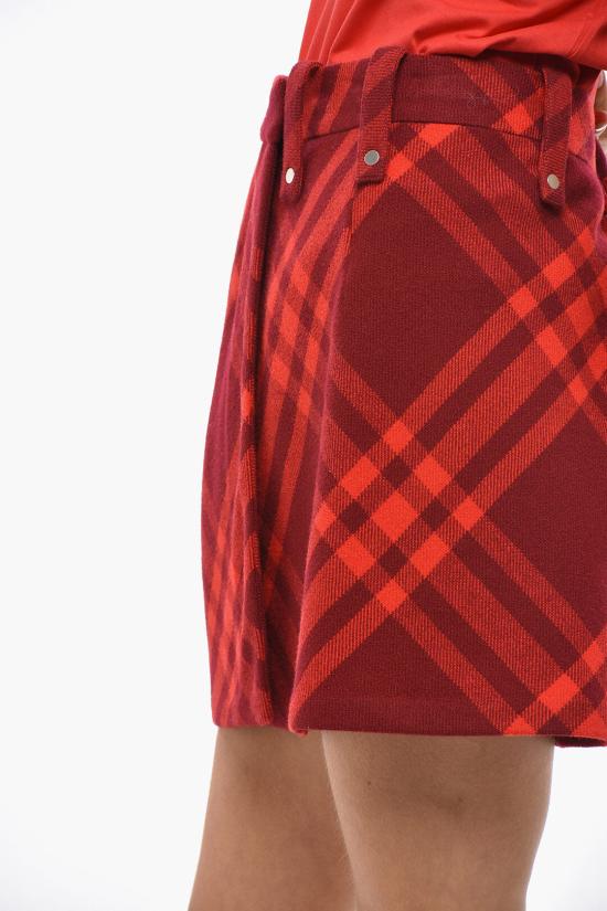  버버리 숏 스커트 8077814 Red - BURBERRY