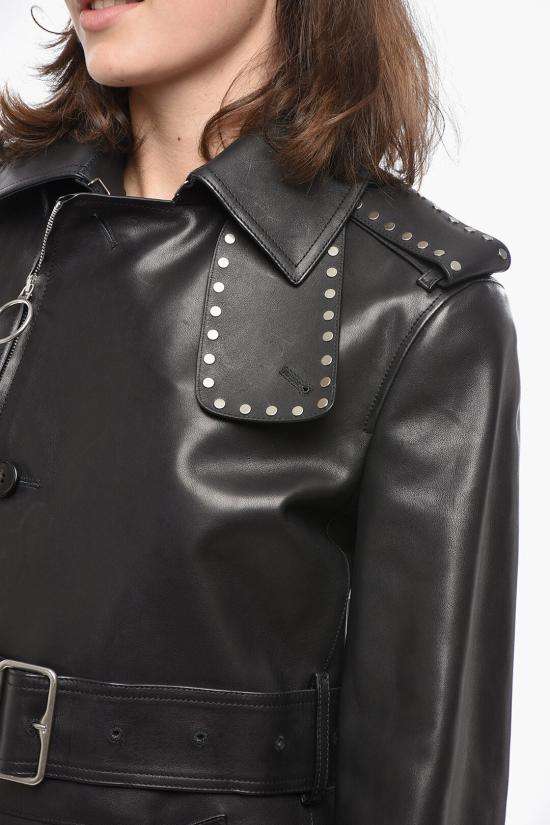  버버리 가죽 자켓 8099330 A1189 Black - BURBERRY