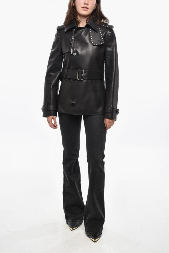  버버리 가죽 자켓 8099330 A1189 Black - BURBERRY