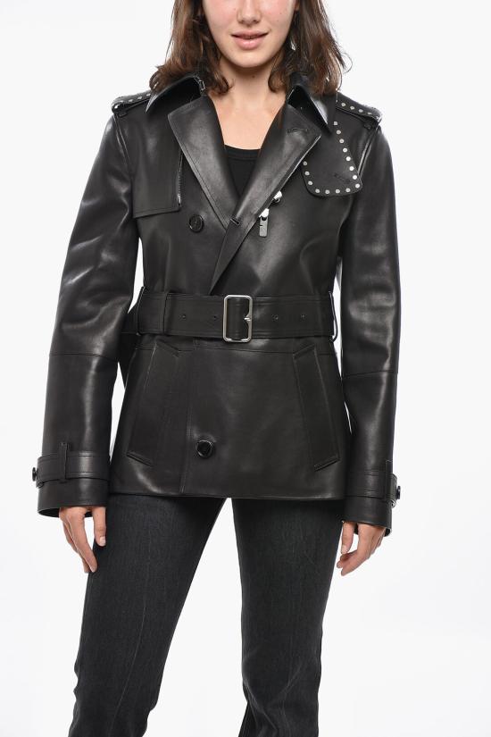  버버리 가죽 자켓 8099330 A1189 Black - BURBERRY