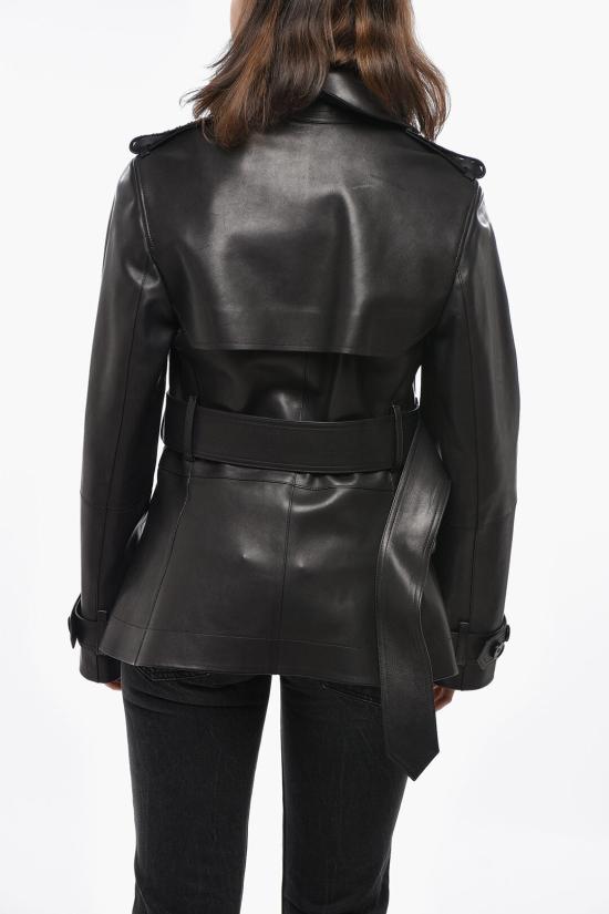  버버리 가죽 자켓 8099330 A1189 Black - BURBERRY