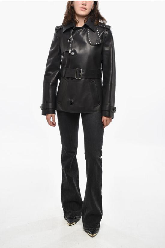  버버리 가죽 자켓 8099330 A1189 Black - BURBERRY