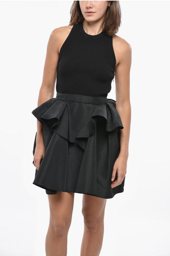  알렉산더 맥퀸 숏 원피스 787280 QLADJ 1000 Black - ALEXANDER MCQUEEN