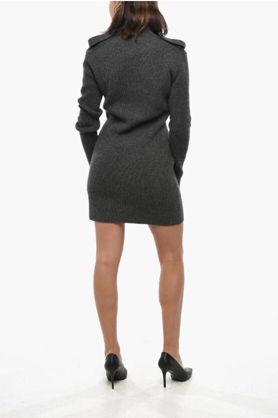  알렉산더 맥퀸 숏 원피스 807656Q1BBP 1015 Gray - ALEXANDER MCQUEEN