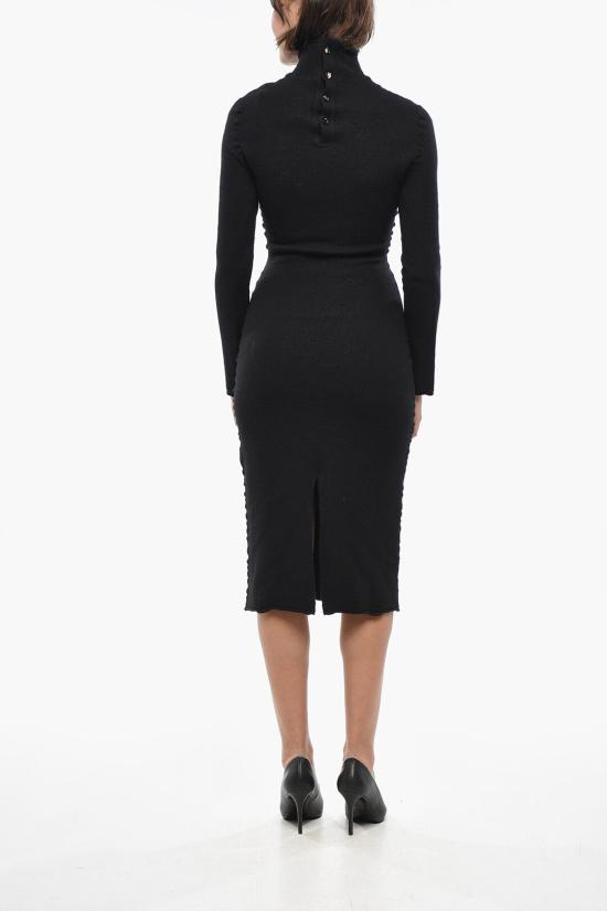  보테가베네타 롱 원피스 798234V4JU0 1000 Black - BOTTEGA VENETA