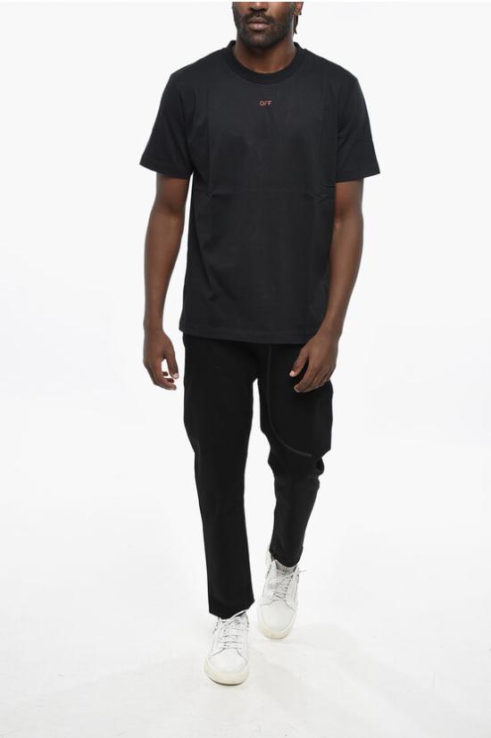  오프화이트 반팔 티셔츠 OMAA027F24JER0021025 Black - OFF WHITE