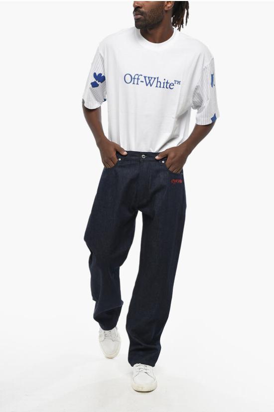  오프화이트 데님 팬츠 OMYA138F24DEN0024625 Blue - OFF WHITE