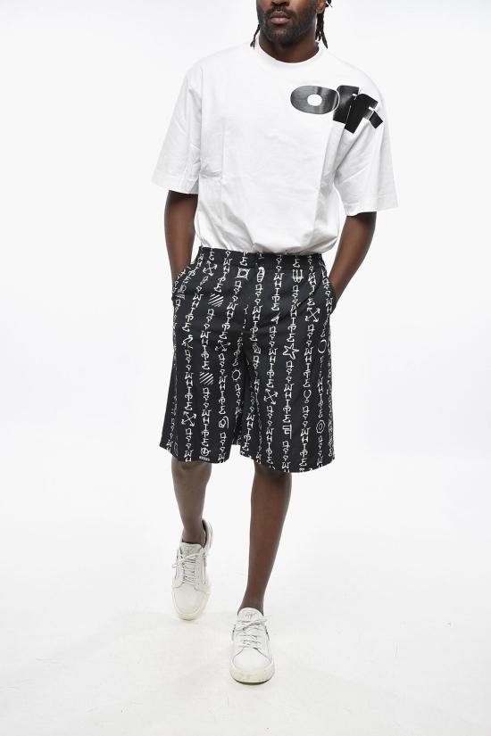  오프화이트 숏팬츠 OMCB092F24FAB0021000 Black - OFF WHITE