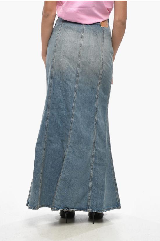  하이쿠레 데님 스커트 HEW08085DF095 L0850 Blue - HAIKURE