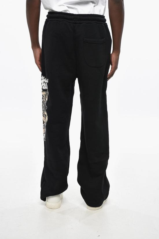  오프화이트 스트레이트 팬츠 OMCH054F24FLE0081084 Black - OFF WHITE