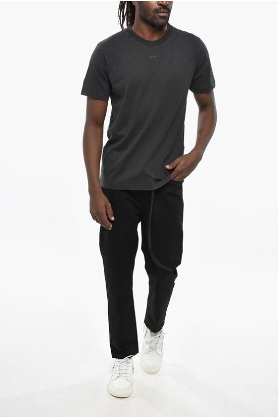  오프화이트 반팔 티셔츠 OMAA027F23JER0111084 Grigio Antracite